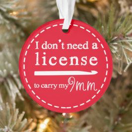 Crochet Hook Lizenz {Dark} Handwerk Ornament