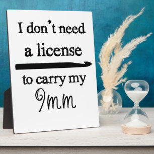 Crochet-Hook-Lizenz für benutzerdefiniertes Farbli Fotoplatte