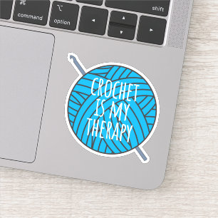 Crochet ist meine Therapie Aufkleber