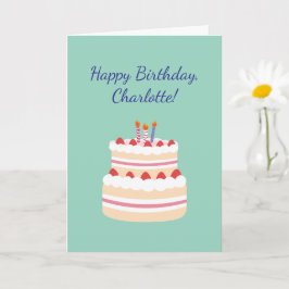 Crochet Knitting Crafty Mom Custom Happy Birthday  Karte