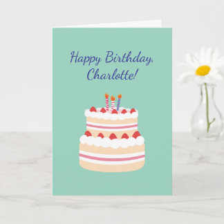 Crochet Knitting Crafty Mom Custom Happy Birthday  Karte