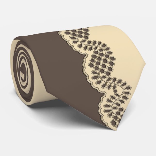 Crochet Lace Krawatte (Gerollt)