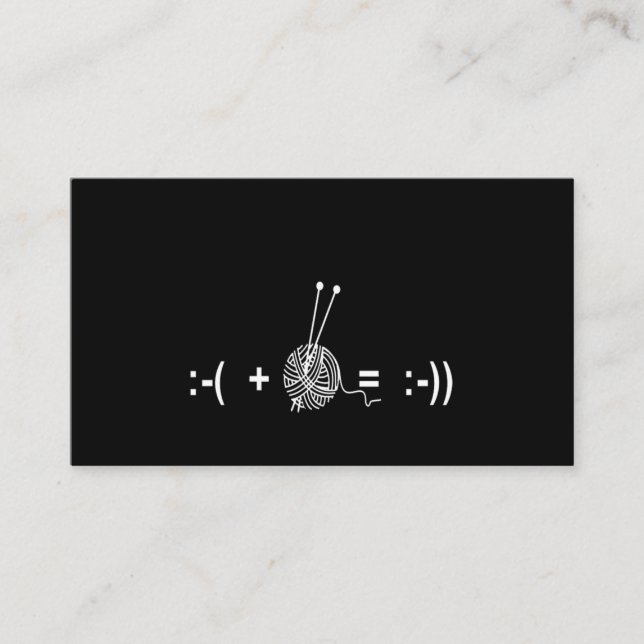 Crochet Lover|I Plus Crochet Ergebnis I Liebe Croc Visitenkarte (Vorderseite)