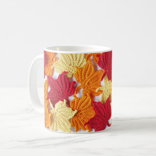 Crochet Maple Blätter Tasse (Vorderseite Links)