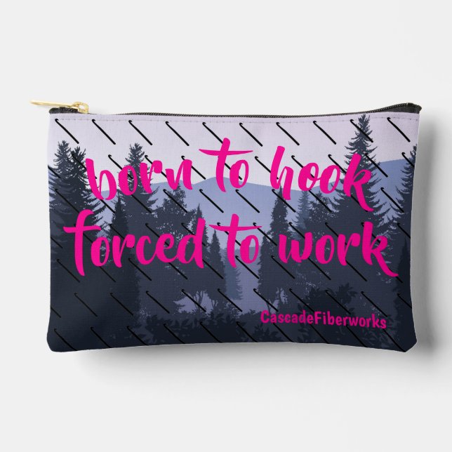 Crochet Market Tasche, Reißverschluss aus Spaß Zubehörtasche (Vorderseite)