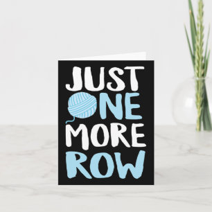 Crochet nur noch ein Stück Garn und Haken Nadel Karte