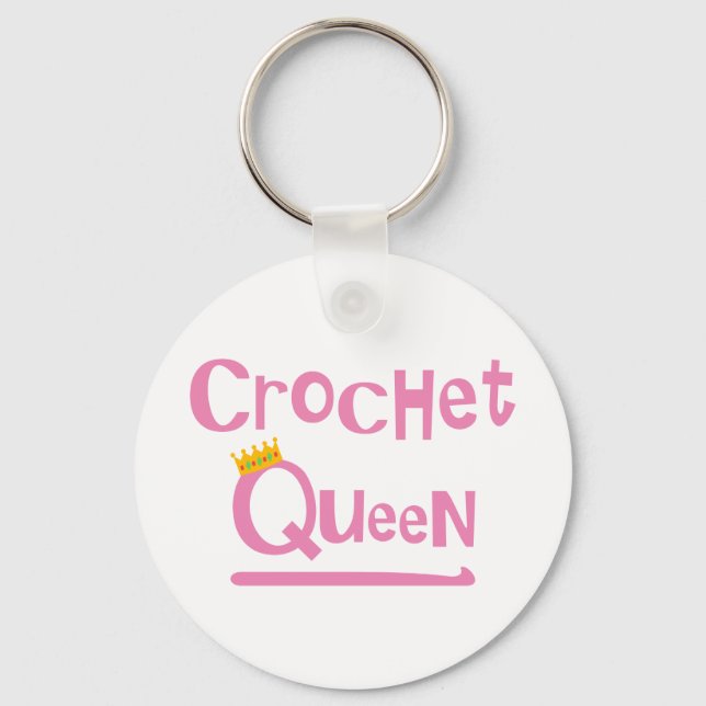 Crochet Queen Schlüsselanhänger (Vorderseite)