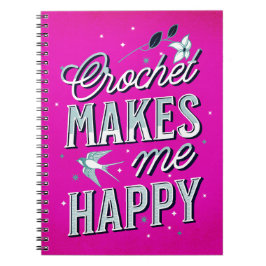 Crochet Spiral Bound Notebook Notizblock