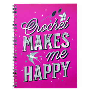 Crochet Spiral Bound Notebook Notizblock