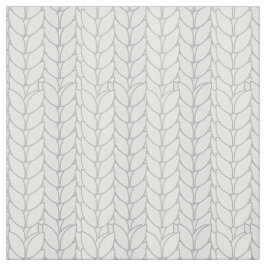 Crochet Style Muster Beige Weiß Stoff