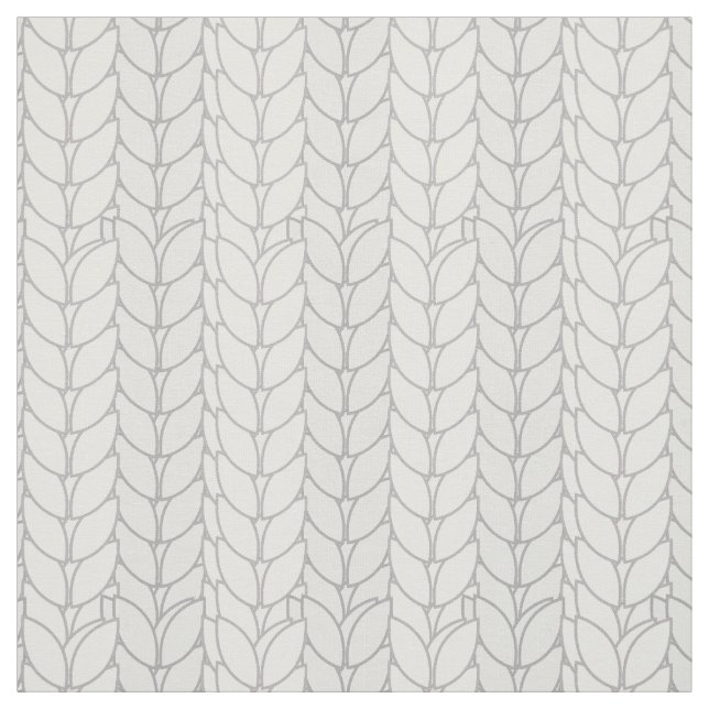 Crochet Style Muster Beige Weiß Stoff (Muster)