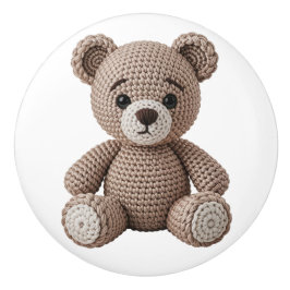 Crochet Teddy Bear Keramikknauf