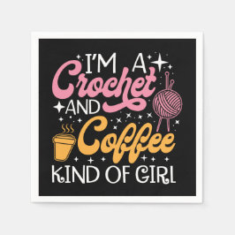 Crochet und Kaffee Serviette