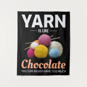 Crocheting Crochet Chocolate Knitter Crochet Wandteppich