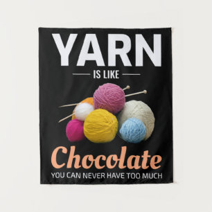 Crocheting Crochet Chocolate Knitter Crochet Wandteppich