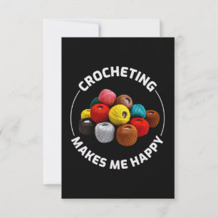 Crocheting Crochet Knitting Crocheter Dankeskarte