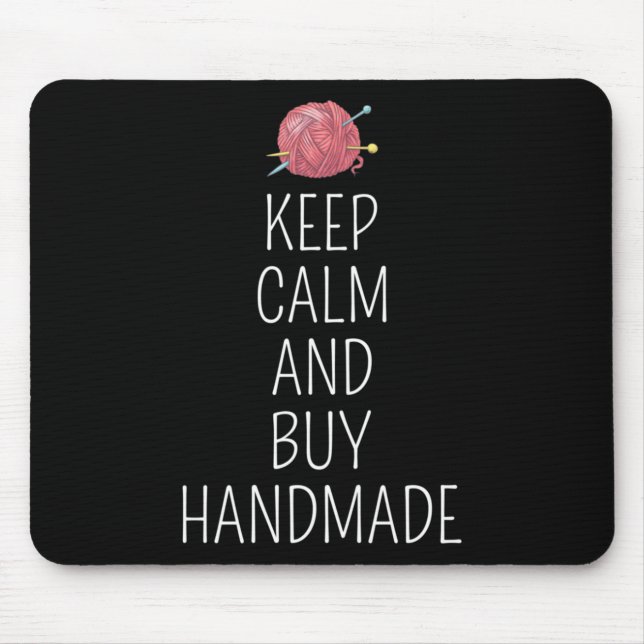 Crocheting Crochet Knitting Crocheter Yarn Mousepad (Vorne)