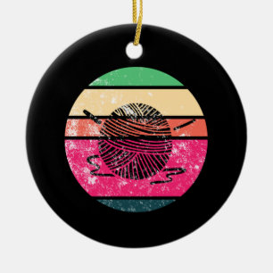 Crocheting Crochet Wool Knitter Keramik Ornament