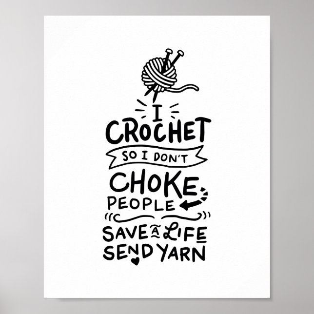 Crocheting Crochet Wool Poster (Vorne)