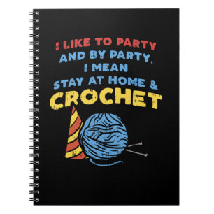 Crocheting Crochet Yarn Notizblock