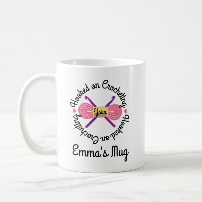 Crocheting Gift Crochet Hook Garne Kaffeetasse (Links)