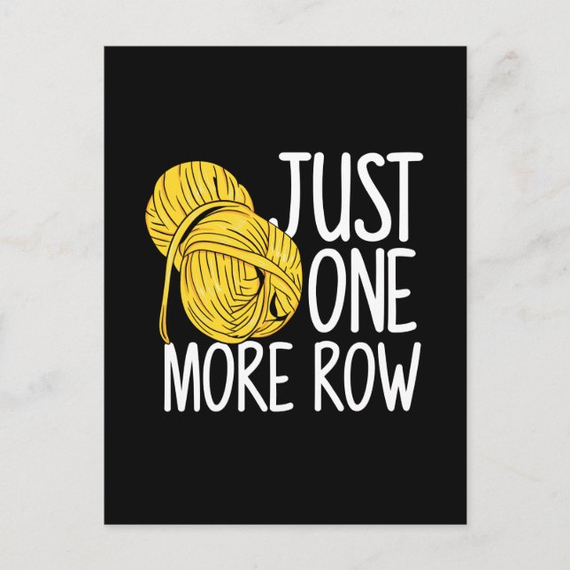 Crocheting Knitting Postkarte (Vorderseite)