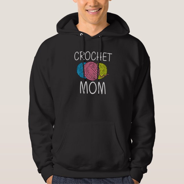 Crocheting Knitting Quilting Sewing Mom Women Hoodie (Vorderseite)