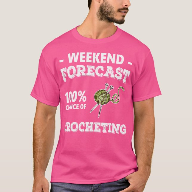 Crocheting Lover Funny Crochet  Yarn Knitting Croc T-Shirt (Vorderseite)