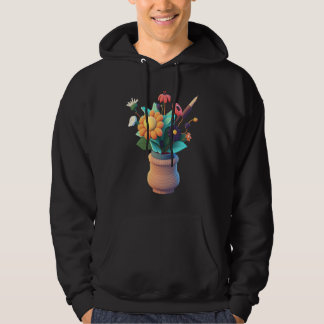 Crocheting Mom Knitted Flower Vase Mom  2 Hoodie
