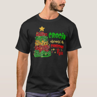 Crocin rund um den Weihnachtsbaum Funny Merry Chri T-Shirt