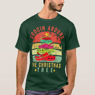 Crocin um den Weihnachtsbaum Pjs Xmas Christma T-Shirt