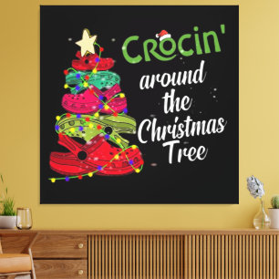 Crocin um die Weihnachtszeit Leinwanddruck