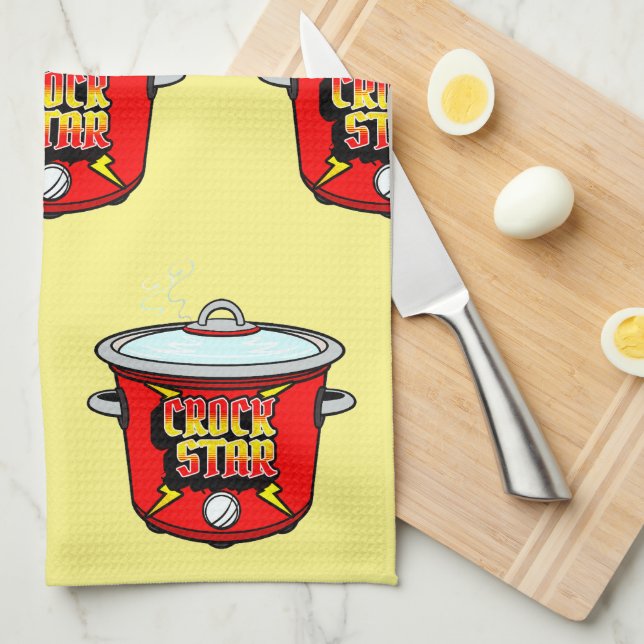 Crock Star Crock Pot Cooking Geschirrtuch (Viertel Falte)
