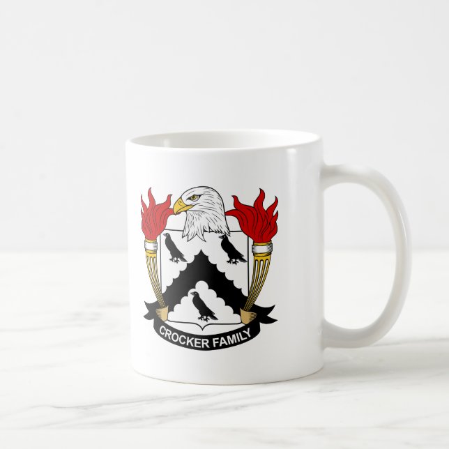 Crocker Familienwappen Tasse (Rechts)