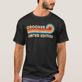 CROCKER Nachname Retro Vintager 80er 90er Geburtst T-Shirt