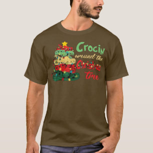 Crockin Rund um den Weihnachtsbaum Pajama Familie T-Shirt