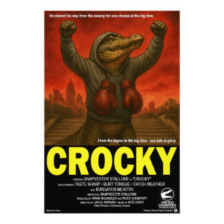 Crocky Klassische Filmparodie Fotodruck