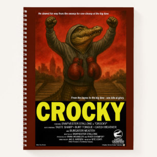 Crocky Klassische Filmparodie Notizbuch