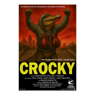 Crocky Klassische Filmparodie Poster