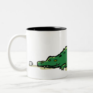 croco mug zweifarbige tasse