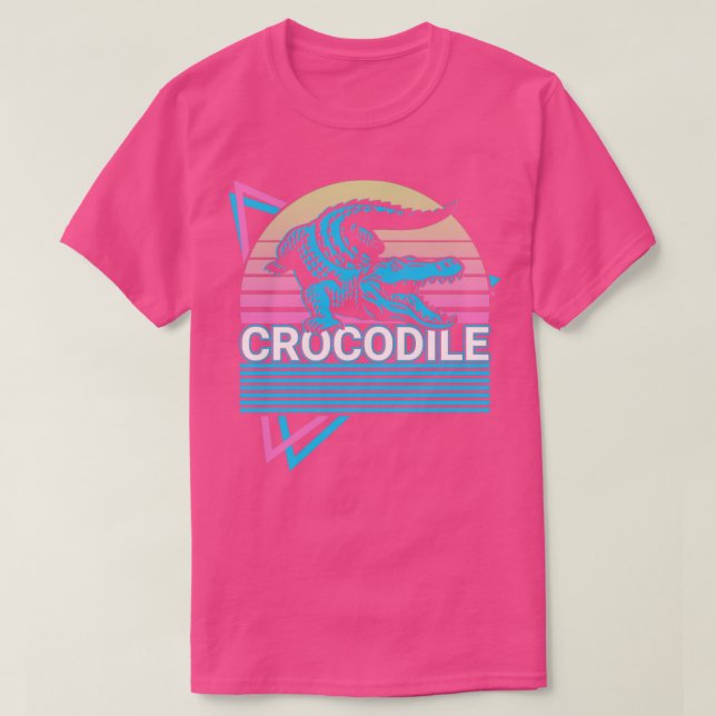 Crocodile Alligator Croc Retro Gift1 T-Shirt (Design vorne)