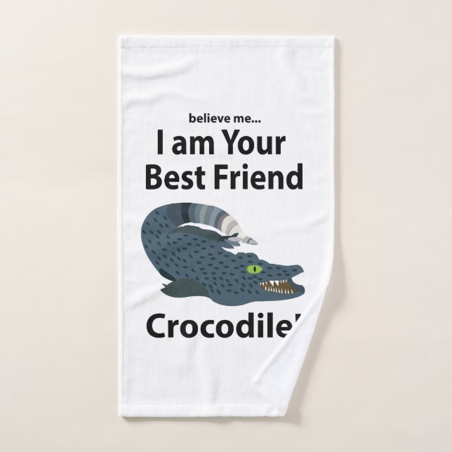 Crocodile Alligator Funny Crocodile Handtuch (Handtuch)