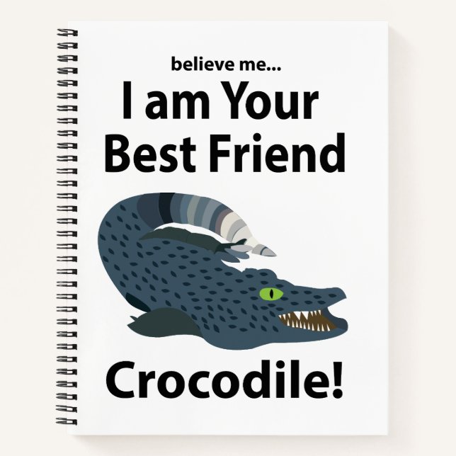Crocodile Alligator Funny Crocodile Notizbuch (Vorderseite)