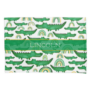 Crocodile Alligator Rainbow Personalisieren Kissenbezug