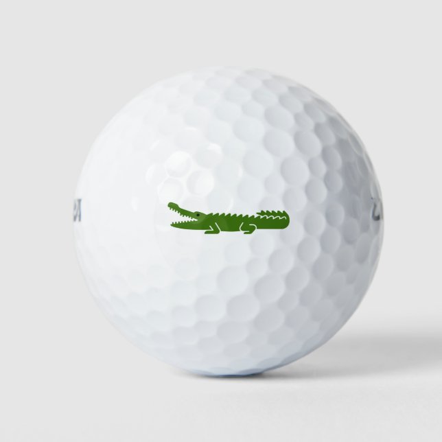 Crocodile Alligator Reptile Green animal Golf Bal Golfball (Vorderseite)