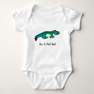 Crocodile Baby Bodysuit Baby Strampler