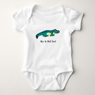 Crocodile Baby Bodysuit Strampler