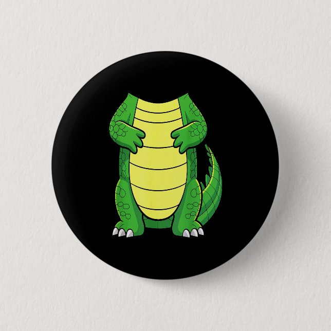 Crocodile Body Shirt Adult Kids Men Women Alligato Button (Vorderseite)