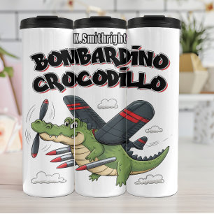 Crocodile Bombardino Crocodillo Thermosbecher