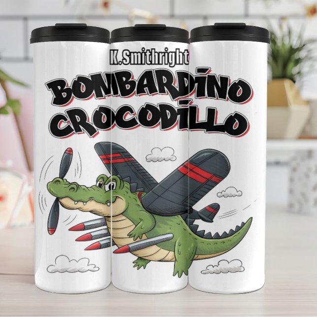 Crocodile Bombardino Crocodillo Thermosbecher (Von Creator hochgeladen)